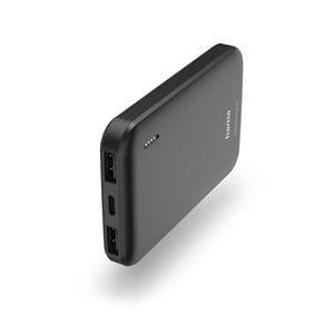 Hama 00201707 Lithium-Polymer (LiPo) Power Bank, 5000 mAh, Anthracite