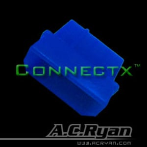 AC Ryan Connectx™ Molex 4pin Male - UVBlue 100x Niebieski