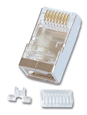 Lindy 62435 RJ-45-Stecker, 8-polig, Cat.6, grau