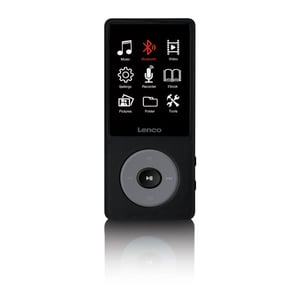 Lenco Xemio-860 MP3-spelare 8 GB Svart, Grå