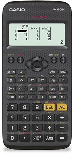 Casio Classwiz FX-350EX fickräknare, vetenskaplig räknare, svart