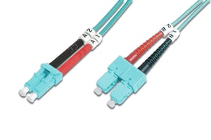Digitus Światłowodowy kabel krosowy Multimode OM 3, LC / SC