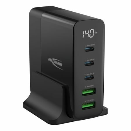 Ansmann DC5140PD Uniwersalne Czarny USB Szybkie ładowanie Wewnętrzna