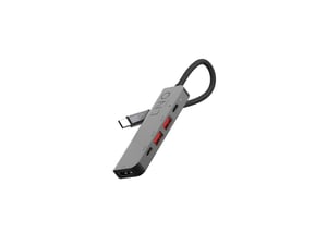 LINQ LQ48014 stacja dokująca Przewodowa USB 3.2 Gen 2 (3.1 Gen 2) Type-C Czarny, Szary