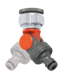 Gardena 998-50 del/krananslutning Krananslutning Grå, Orange, Silver