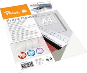 Peach PB100-15 A4 Clear Protective Sleeves, 25-pack