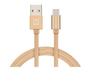 Swissten 71521204 kabel USB 1,2 m USB A Micro-USB B 0,48 Gbit/s Złoto