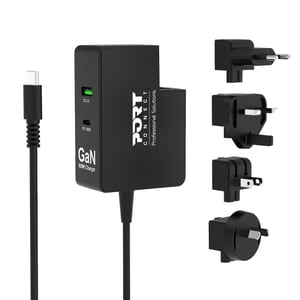 Port Designs 902103 ładowarka do urządzeń przenośnych Laptop, Smartfon, Tablet Czarny Prąd przemienny Wewnętrzna
