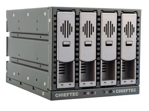 Chieftec SST-3141SAS panelenhet, svart, silver