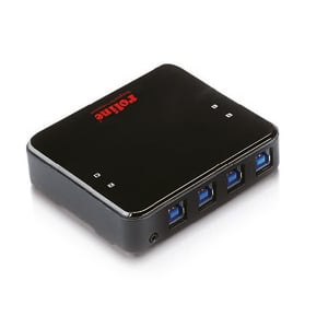 Secomp 14.01.2314 USB 3.2 Gen 1 (3.1 Gen 1) Type-B-hubbar och koncentratorer, 5000 Mbit/s, svart