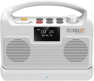 Technaxx Kabelloser TV-Lautsprecher mit Basisstation Przenośny głośnik stereo Biały 10 W