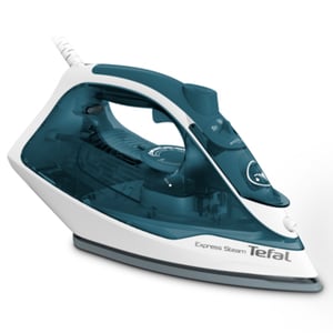Tefal FV2839 Trocken- und Dampfbügeleisen, Keramiksohle, 2400 W, Blau, Weiß