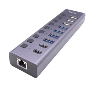 i-tec CACHARGEHUB9LAN huby i koncentratory USB 2.0 Type-C 5000 Mbit/s Szary