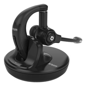 Snom A150 Kabelloses Headset mit Ohrmuscheln für Büro/Callcenter, schwarz