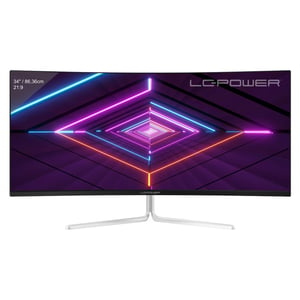 LC-Power LC-M34-UWQHD-100-C-V3 monitor komputerowy 86,4 cm (34") 3440 x 1440 px UltraWide Quad HD LCD Biały