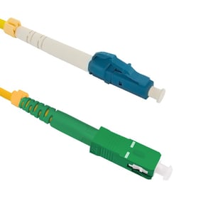 Qoltec 54331 InfiniBand/Fiber Optic Cable, 1 m, LC to SC, Yellow