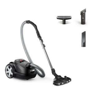 Philips 8000 Series XD8122/10 Vacuum Cleaner, 4 L, Cylinder, Dry, 900 W, Dust Bag