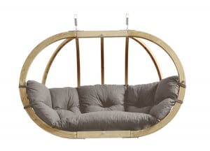 AMAZONAS AZ-2030842 Hängesessel Graubraun Hängesessel im Egg-Chair-Stil