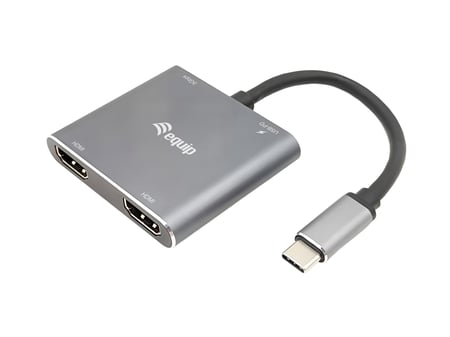 Equip 133484 stacja dokująca Przewodowa USB 3.2 Gen 1 (3.1 Gen 1) Type-C Srebrny