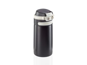 Leifheit 03243 Reisebecher 350 ml Schwarz Edelstahl