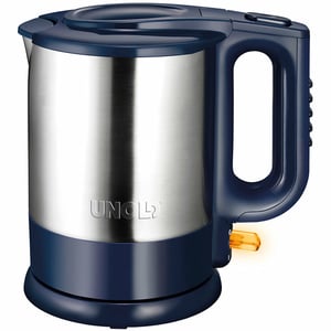 Unold 18018 vattenkokare 1,5 l 2200 W Blå, Rostfritt stål