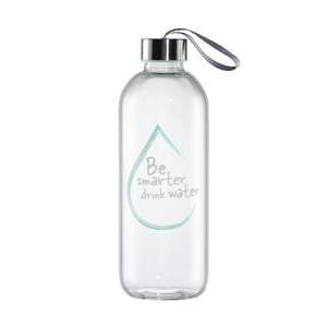 Hama 00181597 Water Bottle, Everyday Use, 1000 ml, Glass, Clear