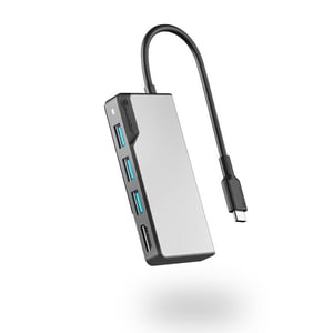 ALOGIC UCFUHDV2-SGR USB 3.2 Gen 1 (3.1 Gen 1) Type-C-dockningsstation Svart, Grå