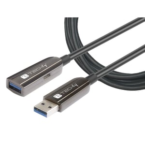 Techly ICOC U3AMF-HY-020 USB-Kabel USB 3.2 Gen 1 (3.1 Gen 1) 20 m USB A 5 Gbit/s Schwarz