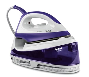 Tefal Fasteo SV6020 Dampfstation 2200 W 1,2 l Keramik-Bügelplatte Violett, Weiß