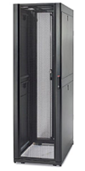 APC NetShelter SX 48U 600 mm bred x 1070 mm djup skåp, fristående, svart
