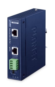 PLANET IP30 Industrial Single-Port 10 Gbps 802.3bt PoE++ Splitter 24 V