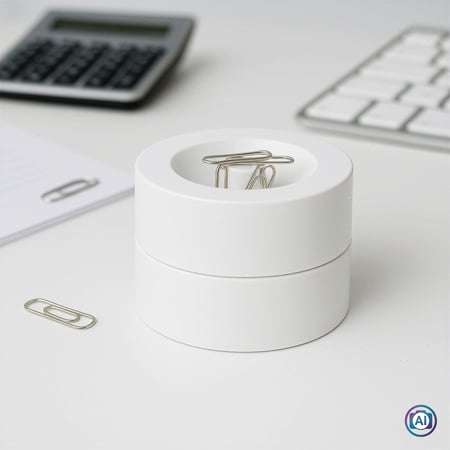 MAUL Clip Dispenser. White spinacz Plastik