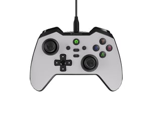 GENESIS Mangan 300 White USB Gamepad (Analog/Digital) for Android, Nintendo Switch, and PC