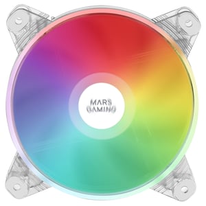 Mars Gaming MFD-Kühlsystem für Computer PC-Gehäuse 12-cm-Lüfter, weiß, 1 Stück