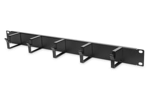 Digitus-kabelhanteringspanel med kabelhållare för 483 mm (19") 1U-skåp