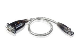 ATEN UC232A Parallelkabel, silberfarben, USB Typ A, DB-9