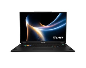 MSI Stealth 18 HX A2WI-087 Intel Core Ultra 9 290HX Plus Laptop 45,7 cm (18") WQUXGA 32 GB DDR5-SDRAM 2 TB SSD NVIDIA GeForce RTX 5080 Laptop GPU Wi-Fi 7 (802.11be) Windows 11 Home Czarny Niemiecki