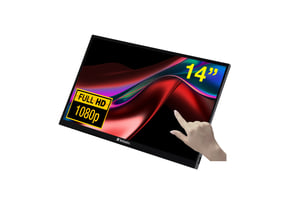 Verbatim 49591 Computermonitor 35,6 cm (14") 1920 x 1080 px Full HD LCD-Touchscreen Schwarz