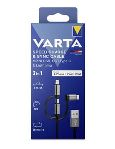 Varta 57937 101 111 Ladegerät für mobile Geräte, universell, Lightning, USB, für den Innenbereich