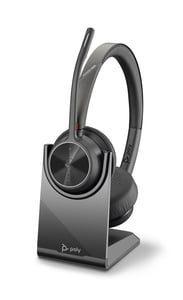 POLY 218476-02 Headset/Headphones Wired and Wireless Headband Office/Call Center USB Type-A Bluetooth Charging Cradle Black