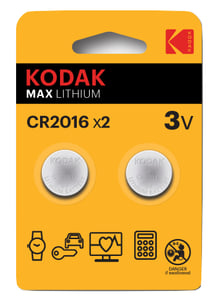Kodak CR2016 engångsbatteri (litium)