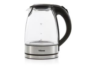 Tristar WK-3377 Wasserkocher 1,7 l 2200 W Schwarz, Edelstahl, Transparent