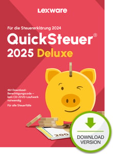 Lexware QuickSteuer Deluxe 2025 Download Steuerrückerstattung 1 x Lizenz