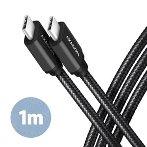 Axagon BUCM3-CM10AB USB-Kabel USB 3.2 Gen 1 (3.1 Gen 1) 1 m USB-C Schwarz