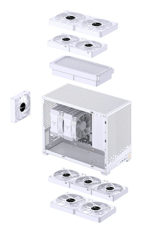 Jonsbo D32 PRO Midi Tower Biały