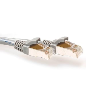 ACT FB3051 Network Cable, Gray, 1.5 m, Cat6a S/FTP (S-STP)