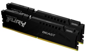 Kingston Technology FURY Beast 64GB 5600MT/s DDR5 CL40 DIMM (Zestawy 2 modułów) Czarny