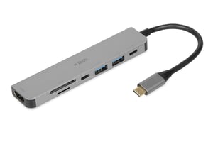 iBox IUH3SL4K huby i koncentratory USB Type-C 5000 Mbit/s Silver