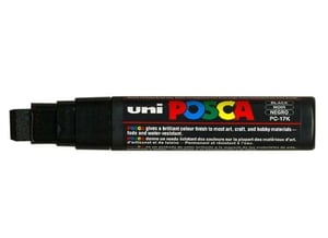 POSCA uni PC-17K marker 1 szt. Końcówka ścięta Czarny