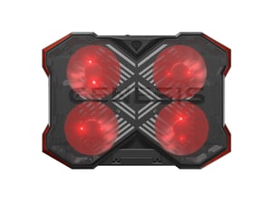 GENESIS Oxid 260 Laptop Cooling Pad, 43.9 cm (17.3"), 1010 RPM, Black, Red
